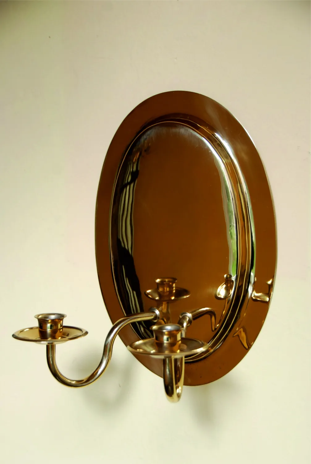 gr. Biedermeierblaker, glatt, 2-arm., 320/270 mm