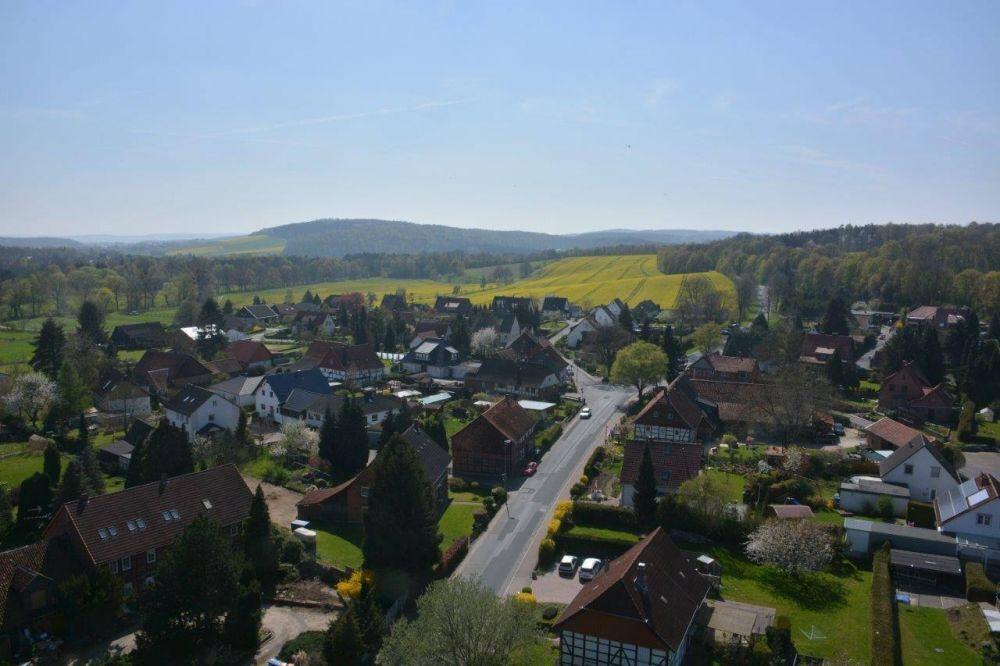 Restaurierung Wetterhahn der Kirche in Holle