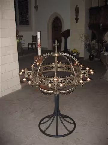 Opferkerzenst&auml;nder "Weltkugel"
