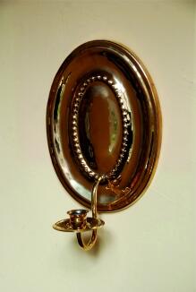 ovaler Blaker, 1-arm., 260/200 mm, Messing