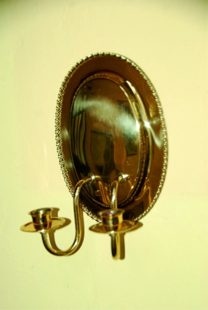 Biedermeierblaker, mit Kordel, 2-arm., 250/180 mm
