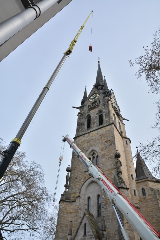 Fertig Restaurierte Turmbekrönung