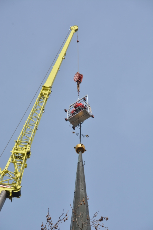 Fertig Restaurierte Turmbekrönung