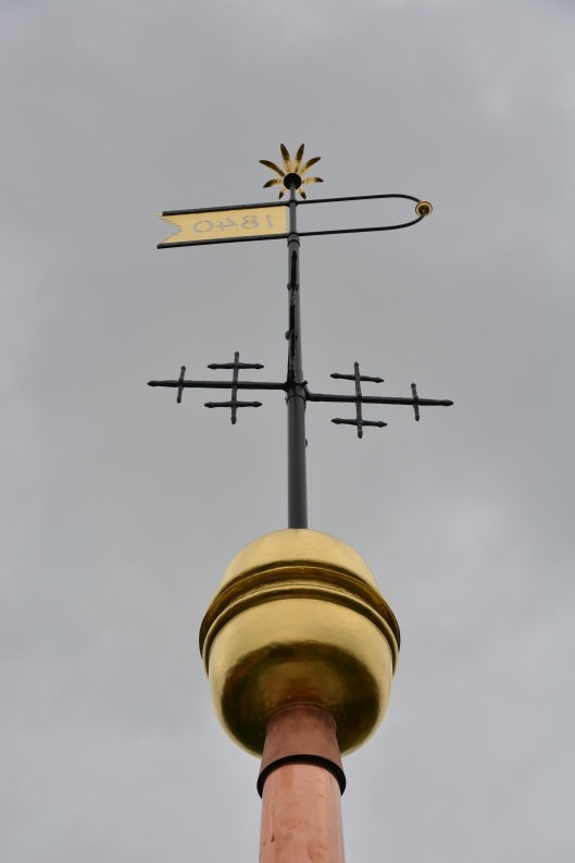Restaurierung der Wetterfahne in Eberholzen