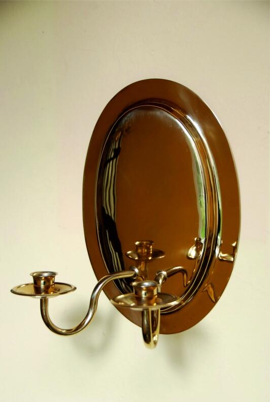 gr. Biedermeierblaker, glatt, 2-arm., 320/270 mm