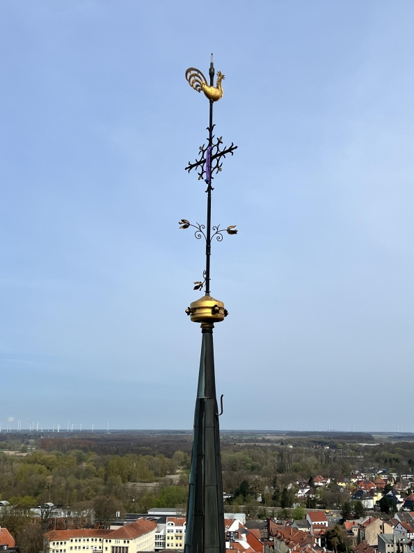 Fertig Restaurierte Turmbekrönung