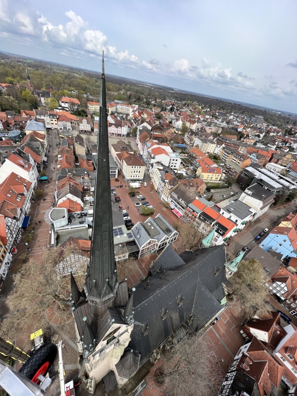 Fertig Restaurierte Turmbekrönung