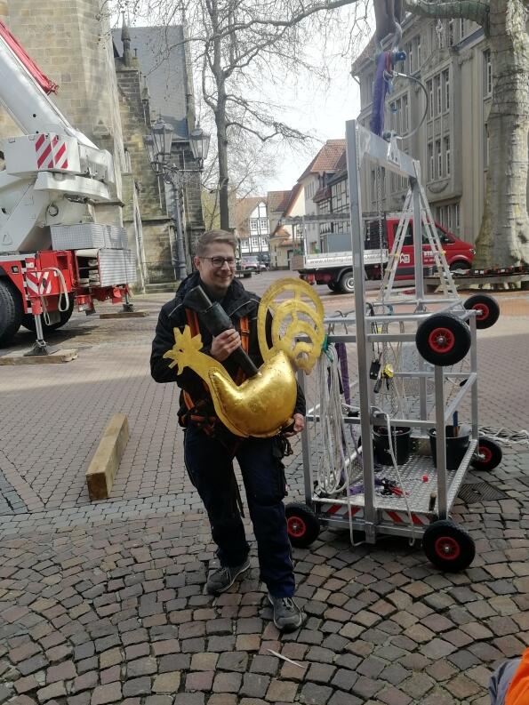 Fertig Restaurierte Turmbekrönung