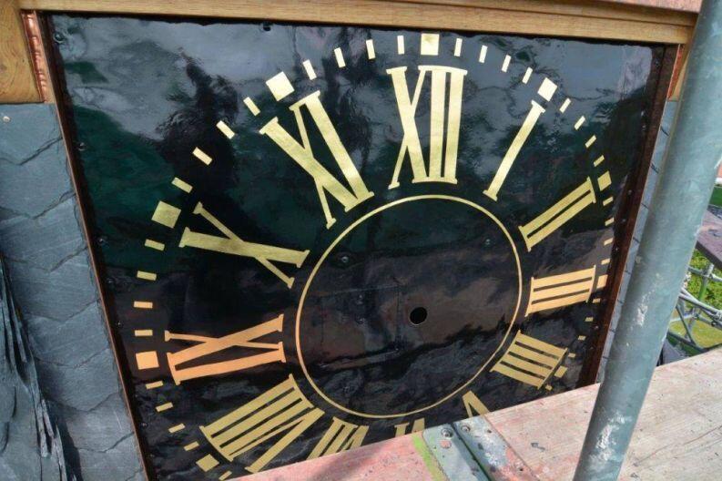 Restaurierung Wetterhahn der Kirche in Holle