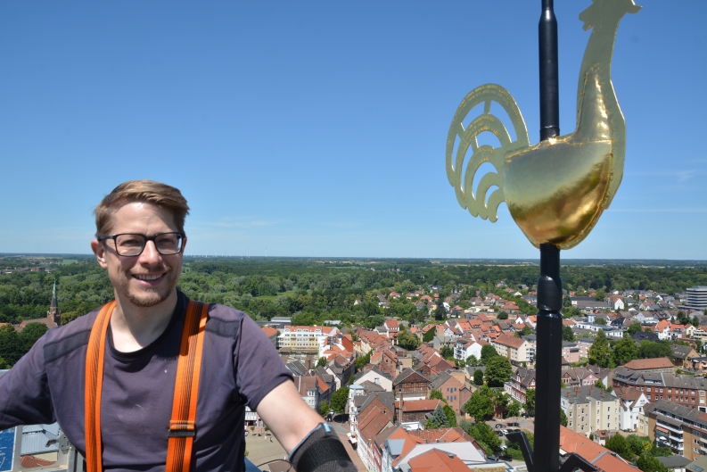 Fertig Restaurierte Turmbekrönung