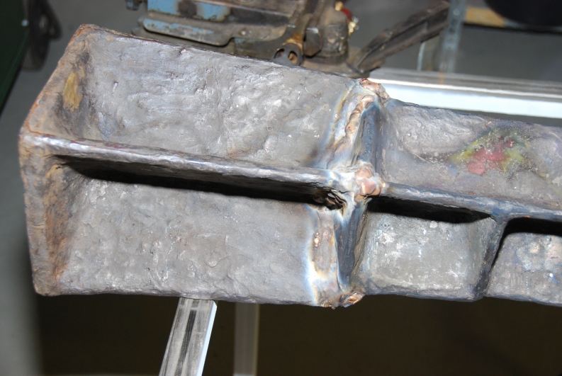 die unretuschierte Schweißnaht