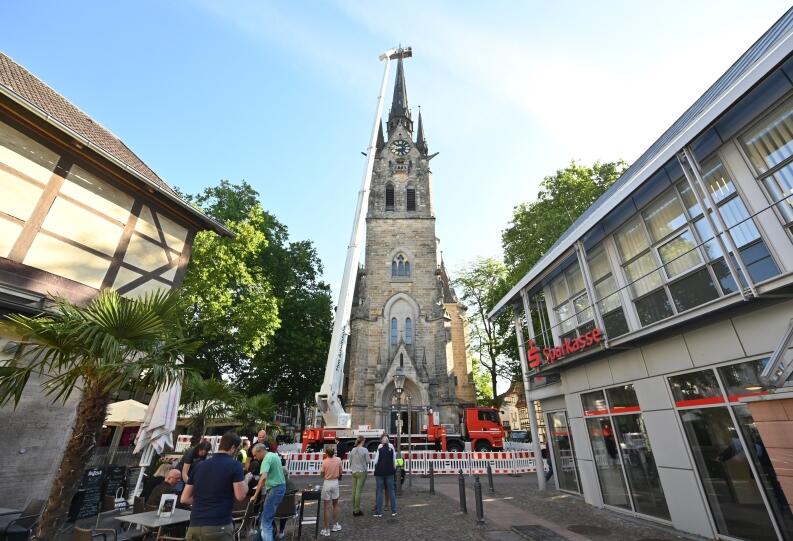 Fertig Restaurierte Turmbekrönung